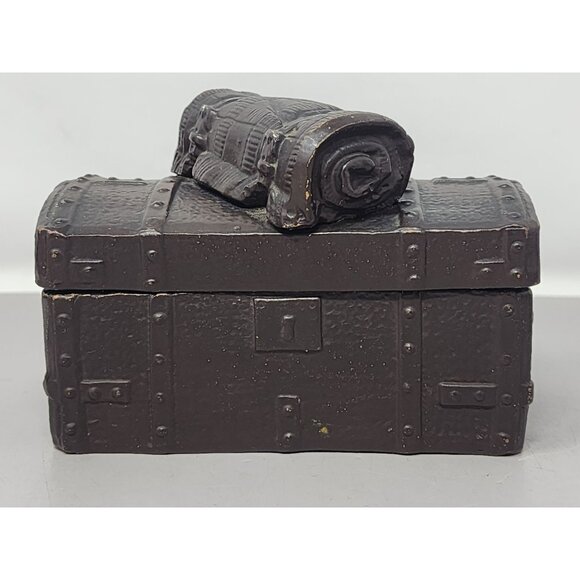 Vintage Resin/Ceramic? Trinket Box With Golf Bag Lid Design Signed WSYS 143 - Picture 4 of 13